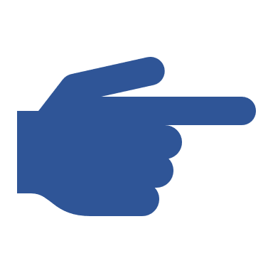 Right pointing backhand index